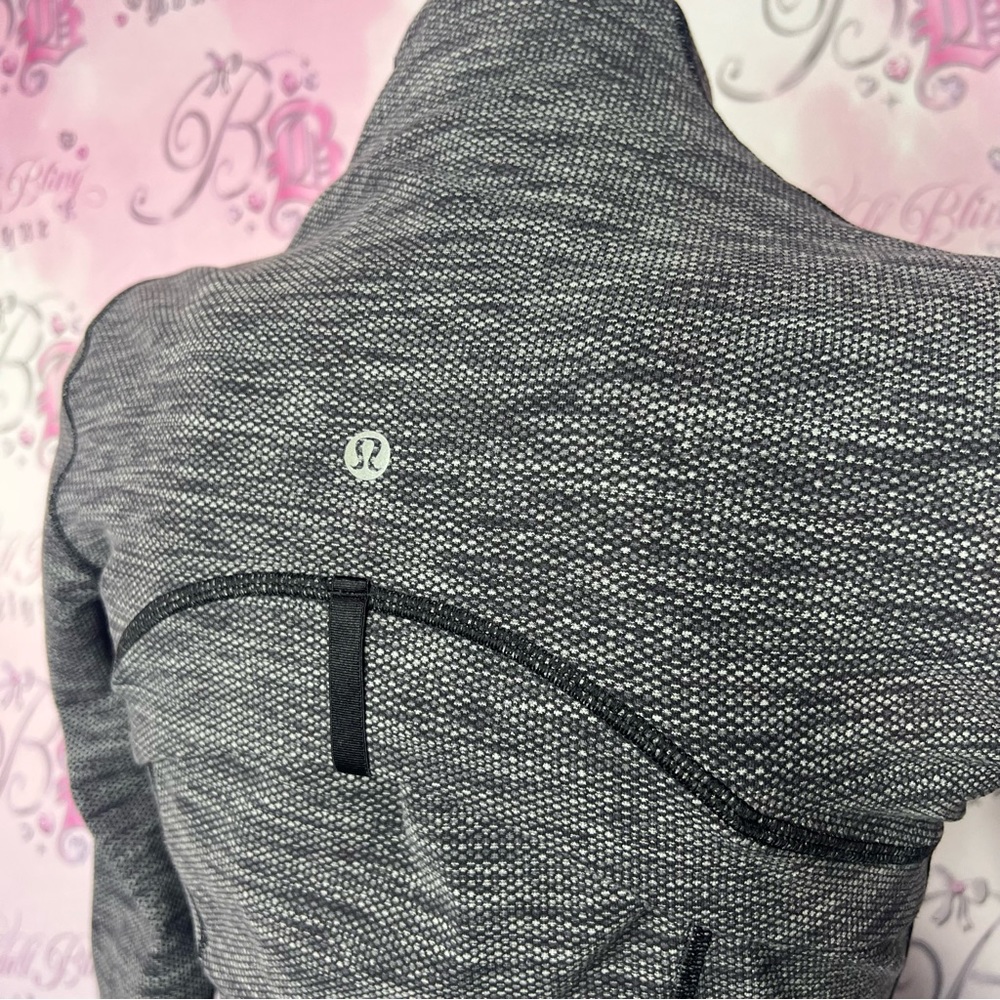 Lululemon define jacket heathered grey black spotted dotted pattern stretchy - Picture 5 of 10